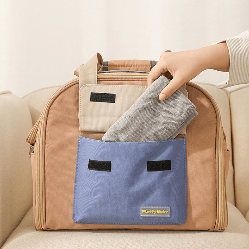 Expandable Teddy Dog Travel Backpack Breathable & Structured - PIKAPIKA