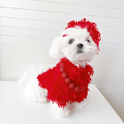 Fancy Dog Clothes Pullover Knit Sweater Small Dog Wear - PIKAPIKA