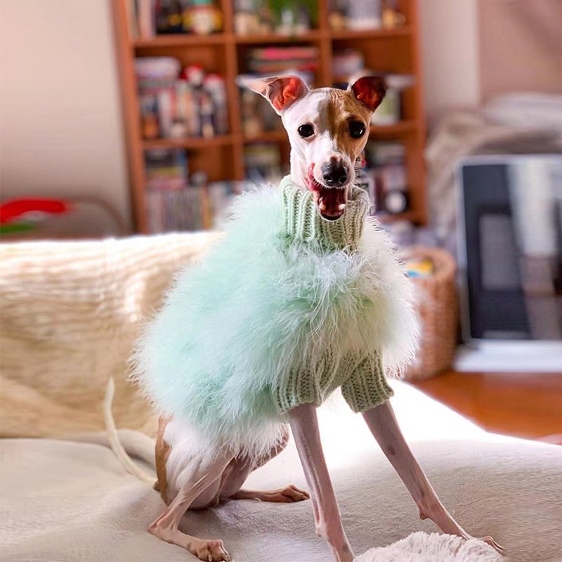 Faux Fur Sweater for Italian Greyhound Whippet - PIKAPIKA