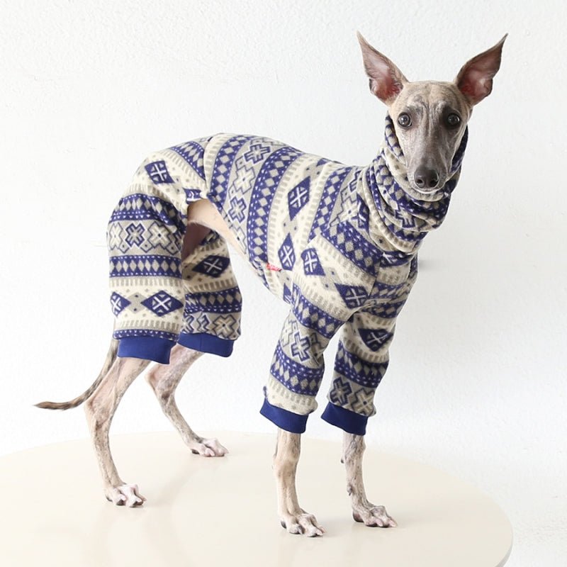 Fleece Onesie Italian Greyhound Whippet Dog Clothes - PIKAPIKA