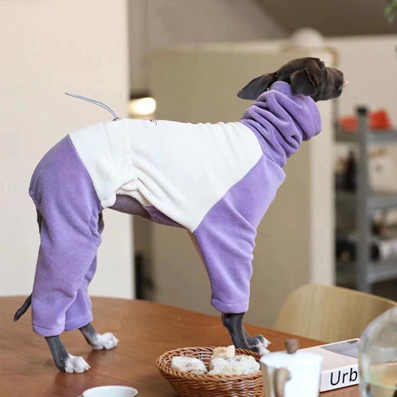 Fleece Onesie Italian Greyhound Whippet Dog Clothes - PIKAPIKA