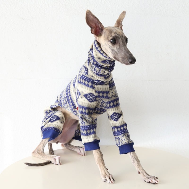 Fleece Onesie Italian Greyhound Whippet Dog Clothes - PIKAPIKA