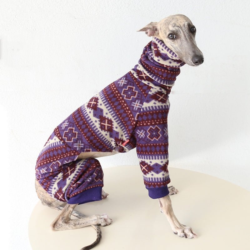 Fleece Onesie Italian Greyhound Whippet Dog Clothes - PIKAPIKA