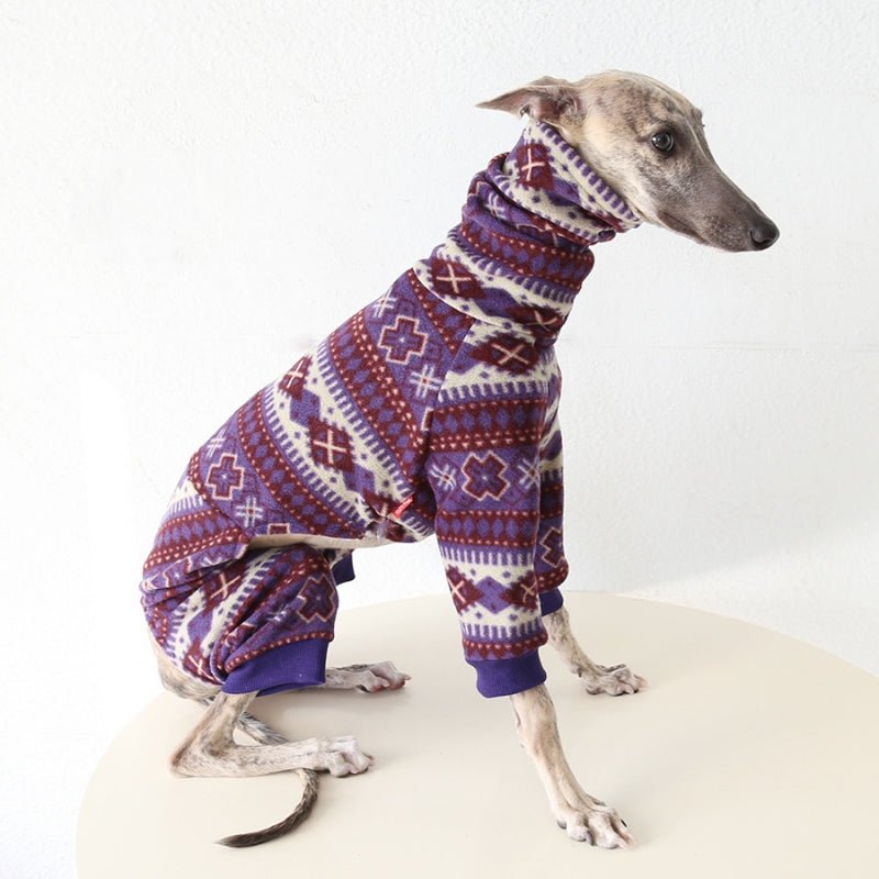 Fleece Onesie Italian Greyhound Whippet Dog Clothes - PIKAPIKA