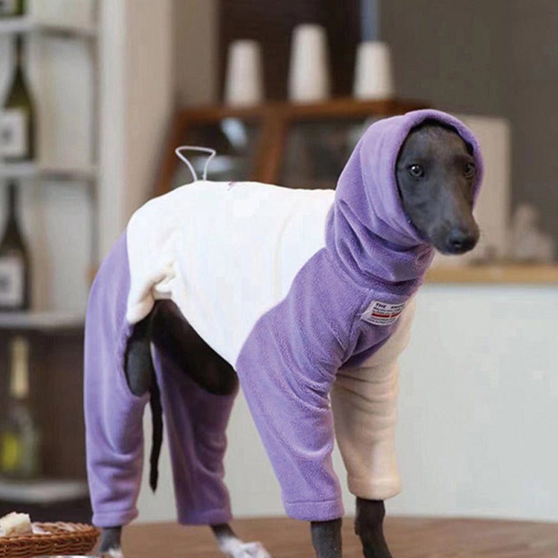 Fleece Onesie Italian Greyhound Whippet Dog Clothes - PIKAPIKA