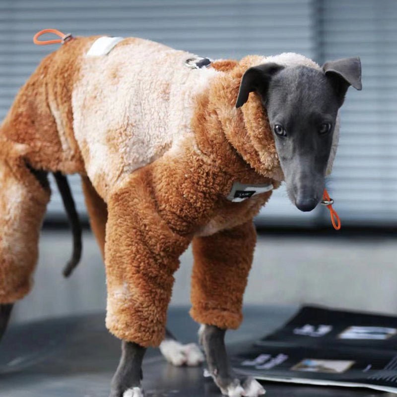 Fleece Onesie Italian Greyhound Whippet Dog Clothes - PIKAPIKA