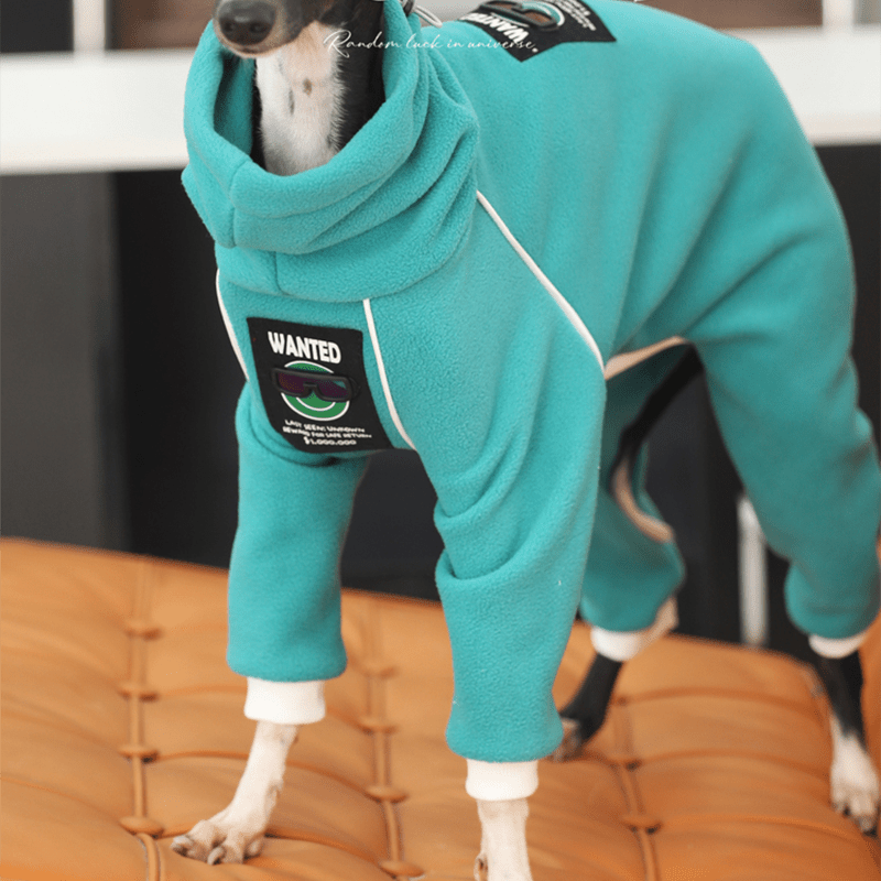 Fleece Onesies 4Legs Italian Greyhound Whippet Dog Clothes Blue - PIKAPIKA