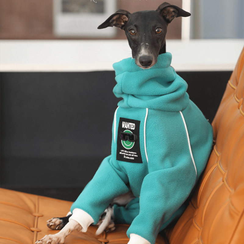 Fleece Onesies 4Legs Italian Greyhound Whippet Dog Clothes Blue - PIKAPIKA
