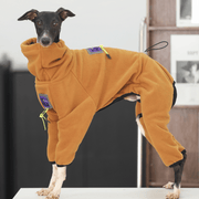 Fleece Onesies 4Legs Italian Greyhound Whippet Dog Clothes Yellow - PIKAPIKA