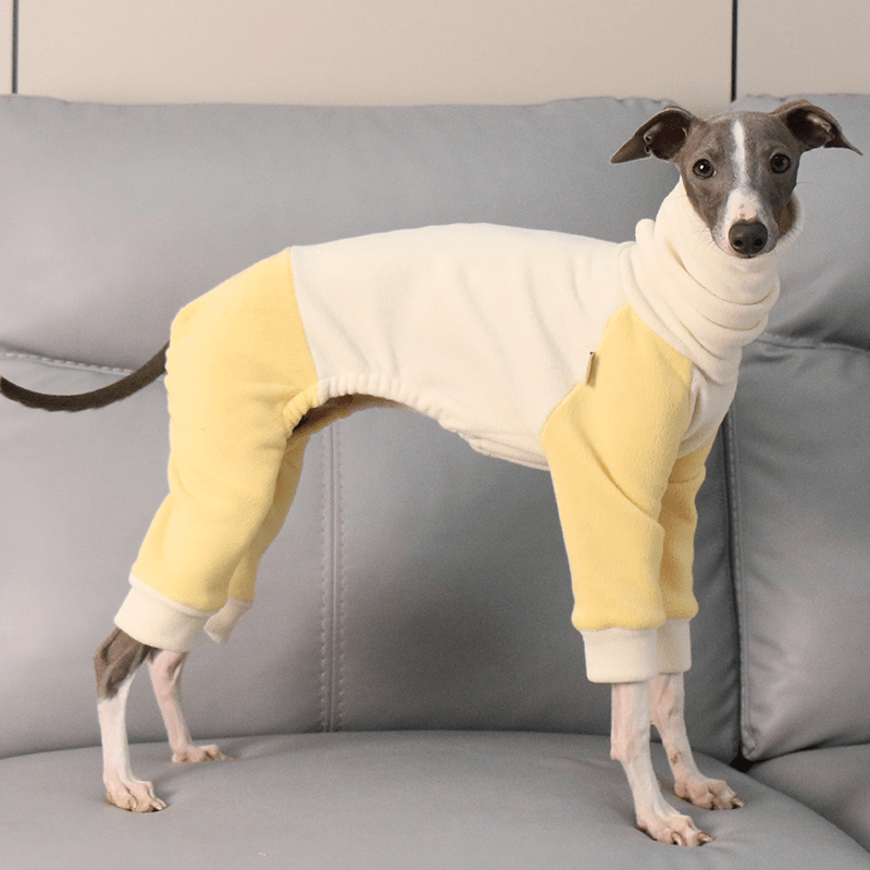 Fleece Onesies High Neck for Italian Greyhound Whippet Dog Clothes - PIKAPIKA