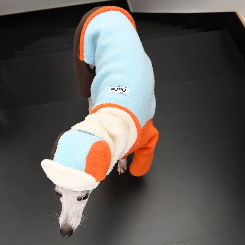 Fleece Onesies Italian Greyhound Dog 4 - legs Clothes Turtleneck - PIKAPIKA