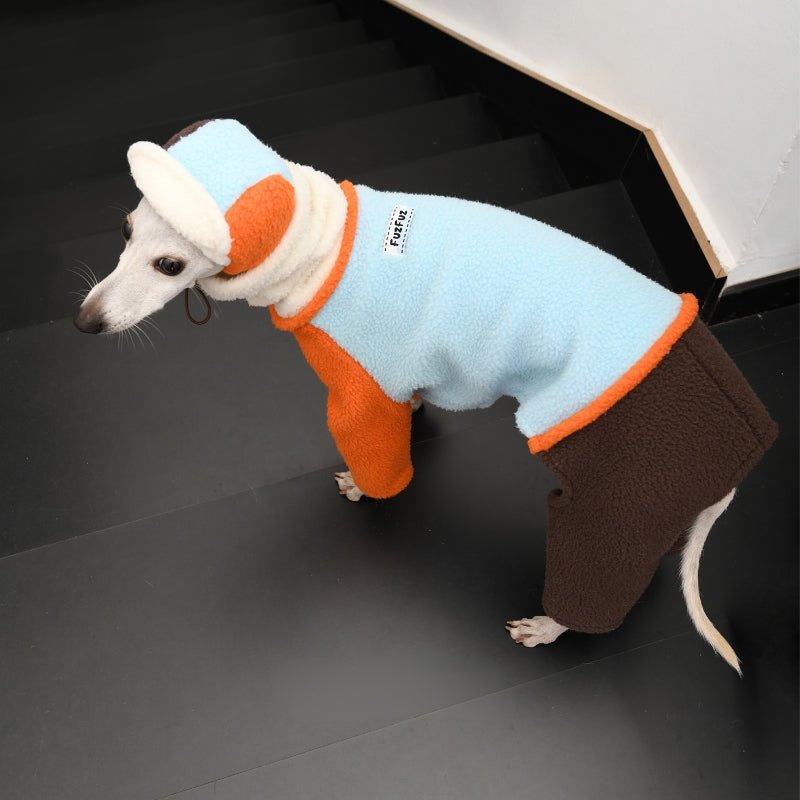 Fleece Onesies Italian Greyhound Dog 4 - legs Clothes Turtleneck - PIKAPIKA