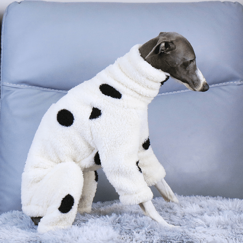 Fleece Onesies Milk Cow Italian Greyhound Whippet Dog Clothes - PIKAPIKA