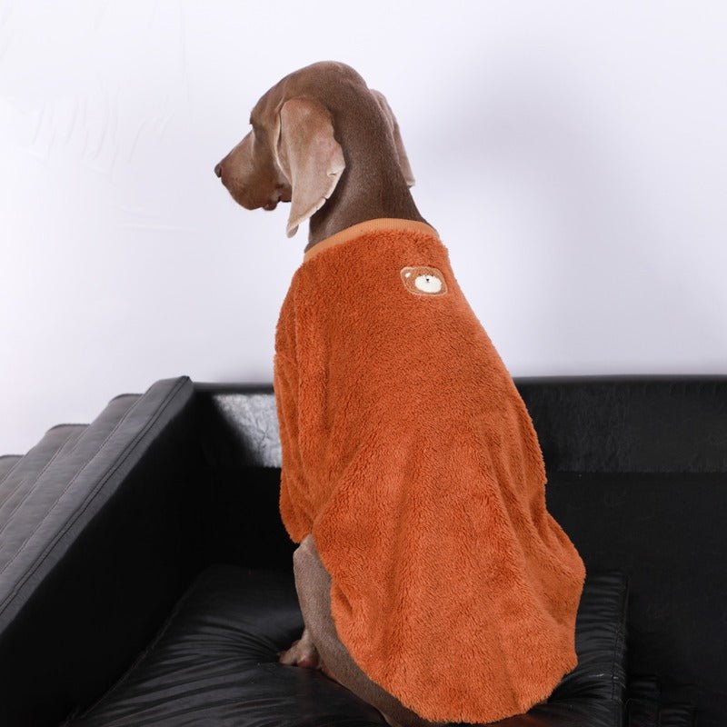 Fleece Shirts Round Collar Big Dog Clothing - PIKAPIKA