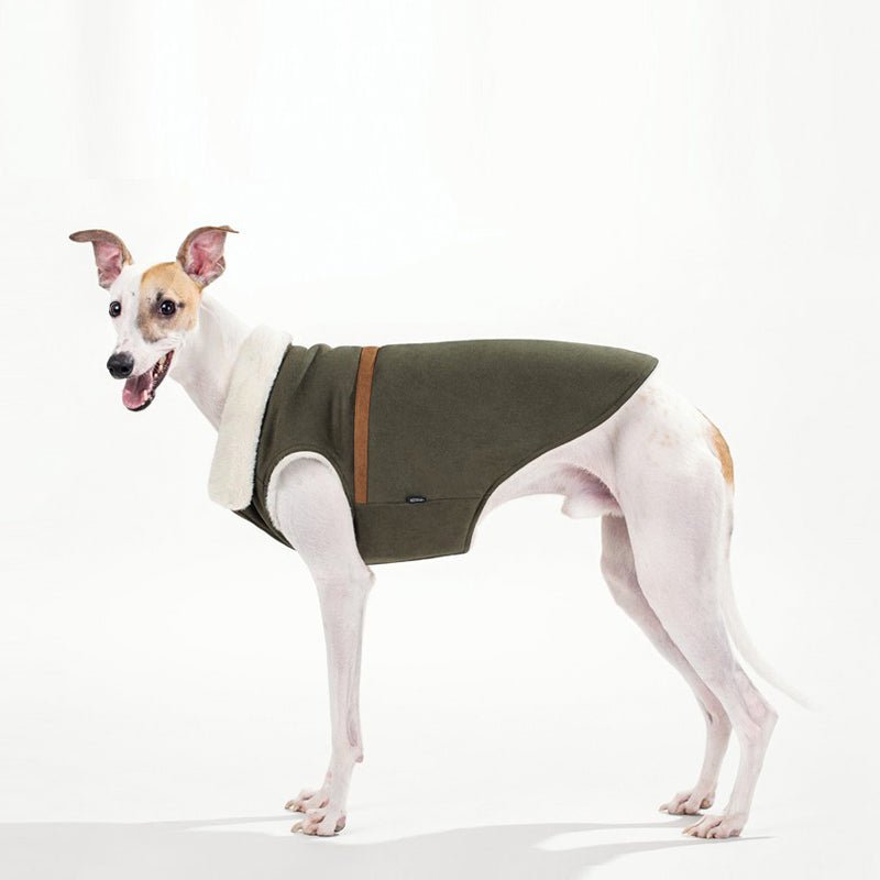 Fleece Suede Vest Jacket Italian Greyhound Whippet Dog Clothes - PIKAPIKA