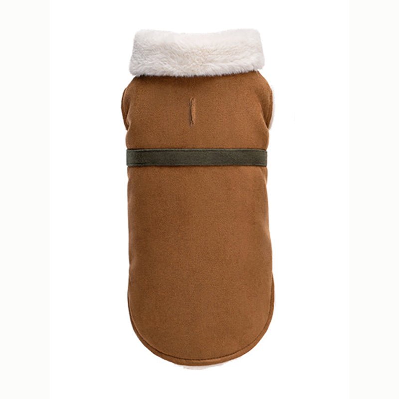 Fleece Suede Vest Jacket Italian Greyhound Whippet Dog Clothes - PIKAPIKA