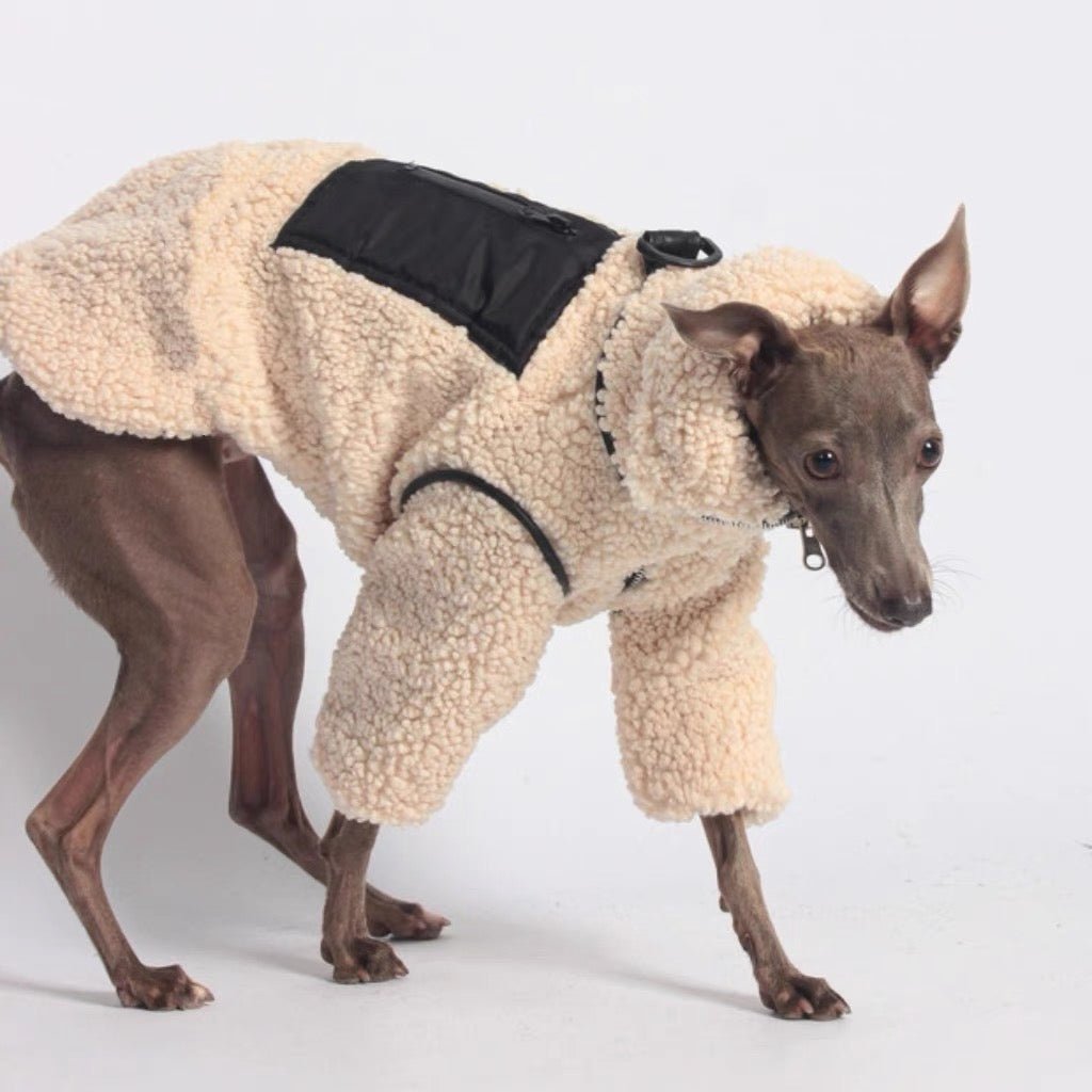 Fleece Turtleneck Coat Italian greyhound Whippet Dog Clothes - PIKAPIKA