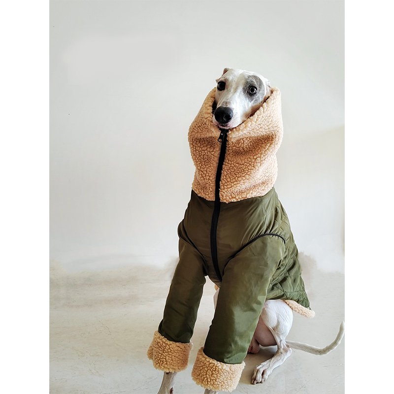 Fleece Turtleneck Coat Italian greyhound Whippet Dog Clothes - PIKAPIKA
