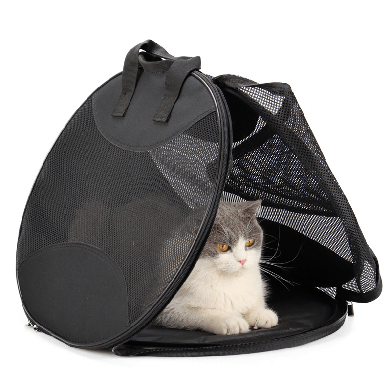 Foldable Breathable Travel Bag Large Capacity Portable Pet Carrier Tote - PIKAPIKA