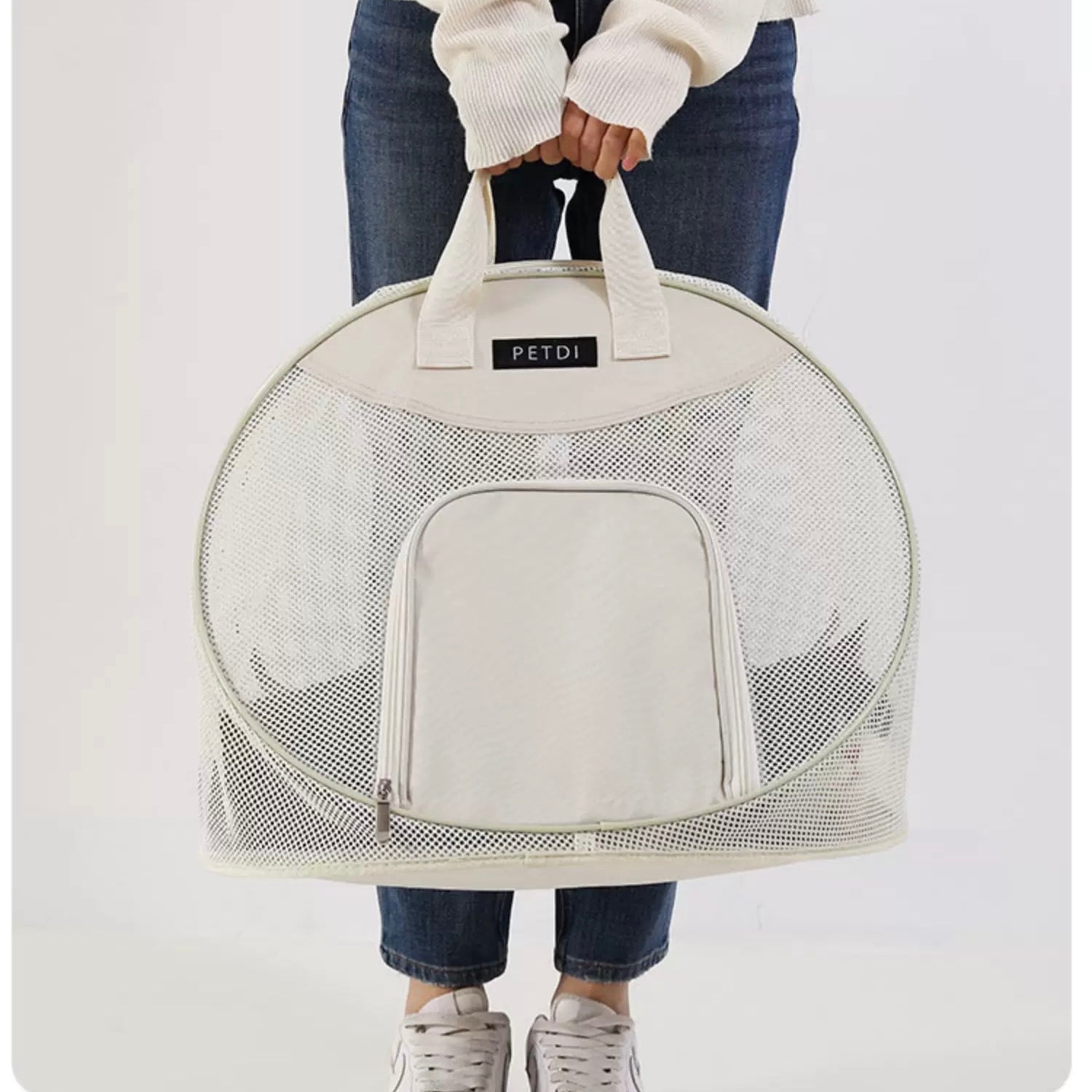 Foldable Breathable Travel Bag Large Capacity Portable Pet Carrier Tote - PIKAPIKA