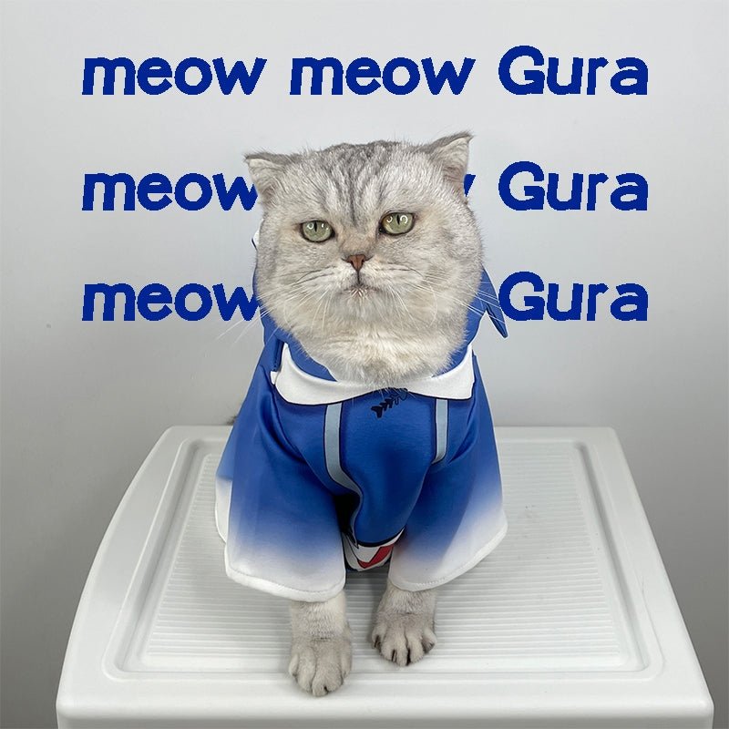 Gawr Gura Shark Girl Pet Costume Cat Cosplay Outfit Shark Cloak - PIKAPIKA