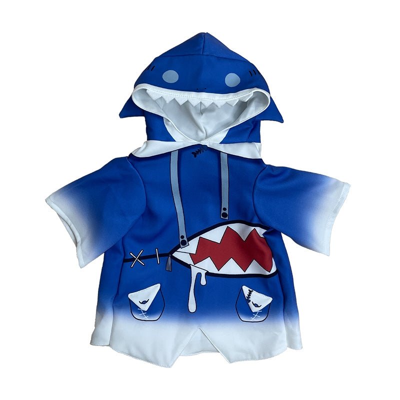 Gawr Gura Shark Girl Pet Costume Cat Cosplay Outfit Shark Cloak - PIKAPIKA