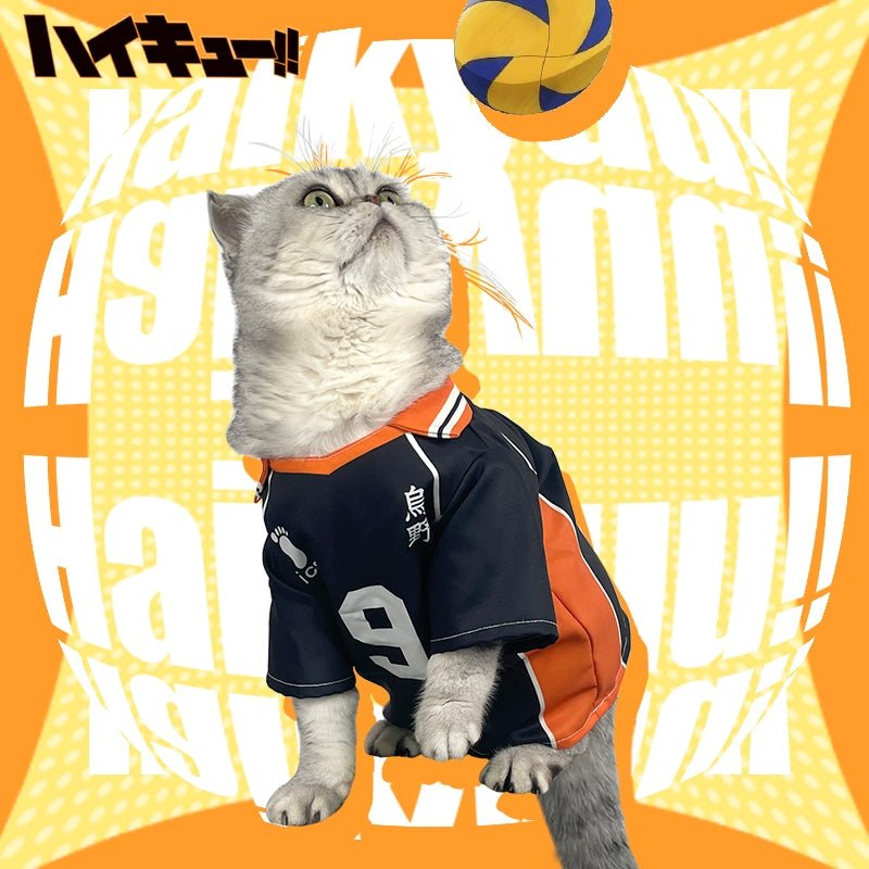 Haikyuu Tobio Kageyama Pet T-Shirt Cat Cosplay Volleyball Outfit - PIKAPIKA