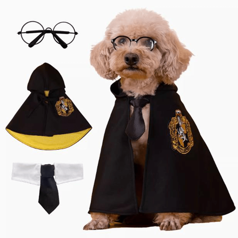 Halloween Harry Potter Cloak Pet Costume Dog Magic Cape - PIKAPIKA
