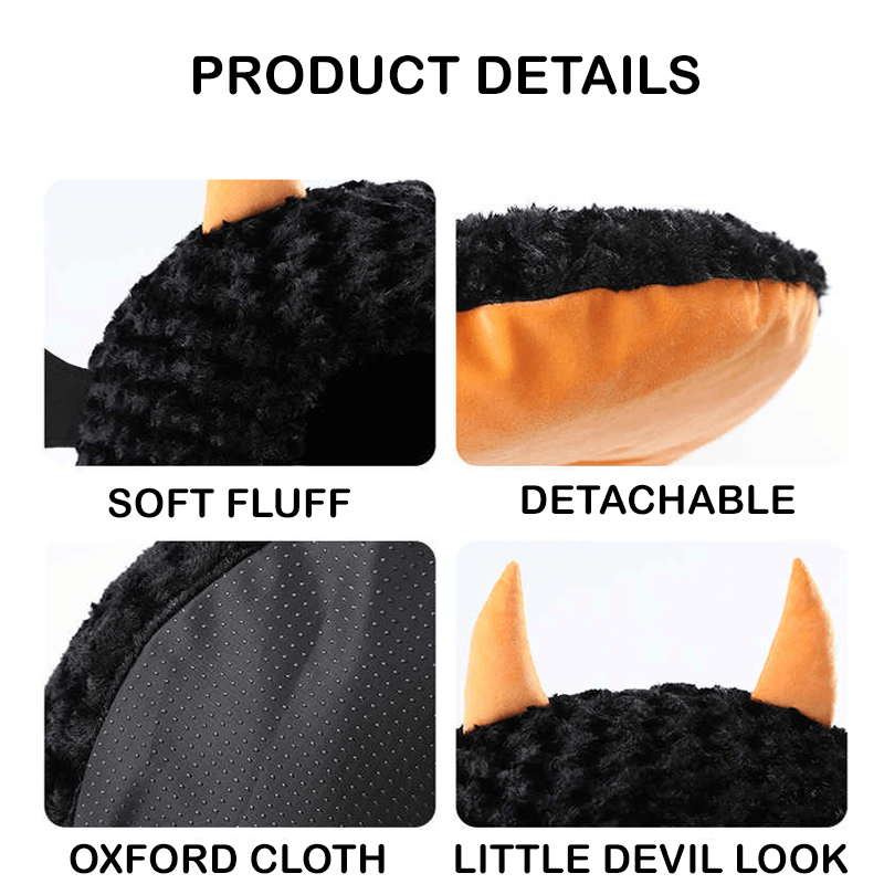 Halloween Little Devil Cartoon Eggshell Pet Bed Warm Semi - Enclosed Cat Dog House - PIKAPIKA