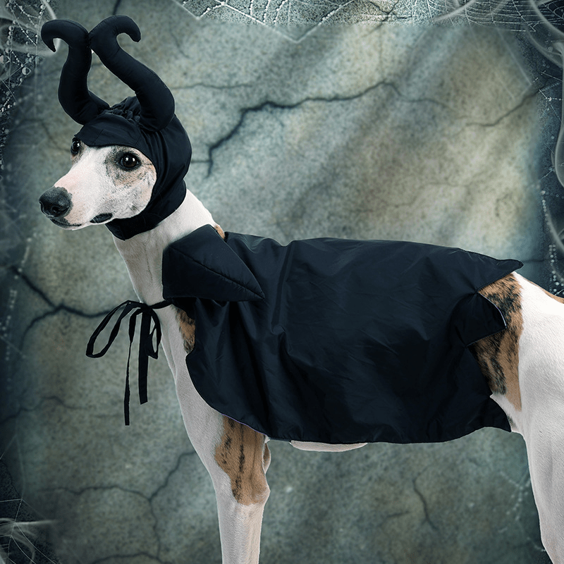 Halloween Maleficent Costume Pet Cloak Dog Funny Dress - Up Outfit - PIKAPIKA