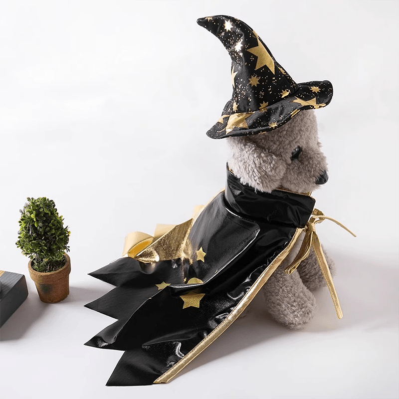 Halloween Vampire Magician Cloak Pet Costume Cat Funny Cape - PIKAPIKA