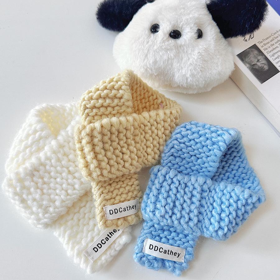 Hand Made Knit Dog Scarf Cat Scarves Neck Warm Collar - PIKAPIKA