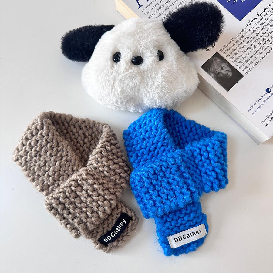 Hand Made Knit Dog Scarf Cat Scarves Neck Warm Collar - PIKAPIKA