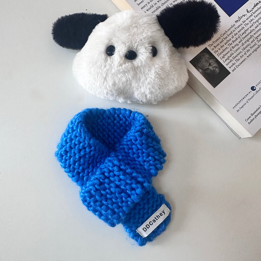 Hand Made Knit Dog Scarf Cat Scarves Neck Warm Collar - PIKAPIKA