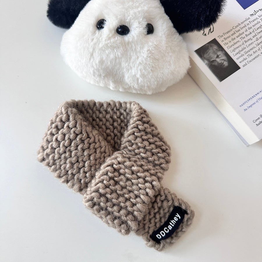 Hand Made Knit Dog Scarf Cat Scarves Neck Warm Collar - PIKAPIKA