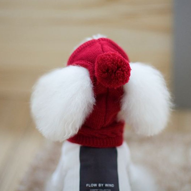 Hand Made Knitting Dog Hat Warm Collar - PIKAPIKA