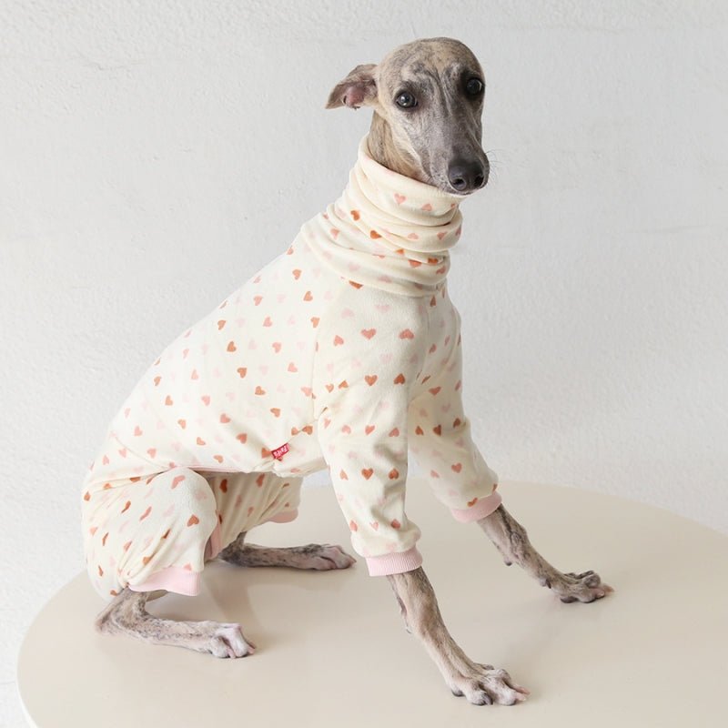 Heart Print Outfit for Italian Greyhound Whippet Dog Clothes - PIKAPIKA