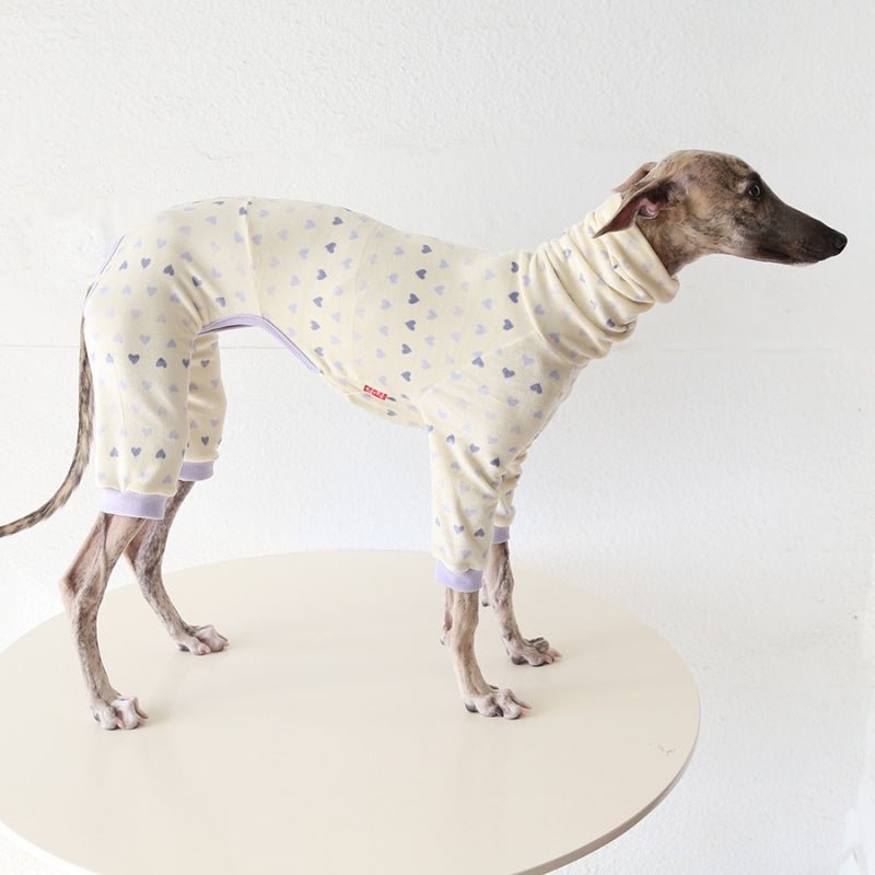 Heart Print Outfit for Italian Greyhound Whippet Dog Clothes - PIKAPIKA