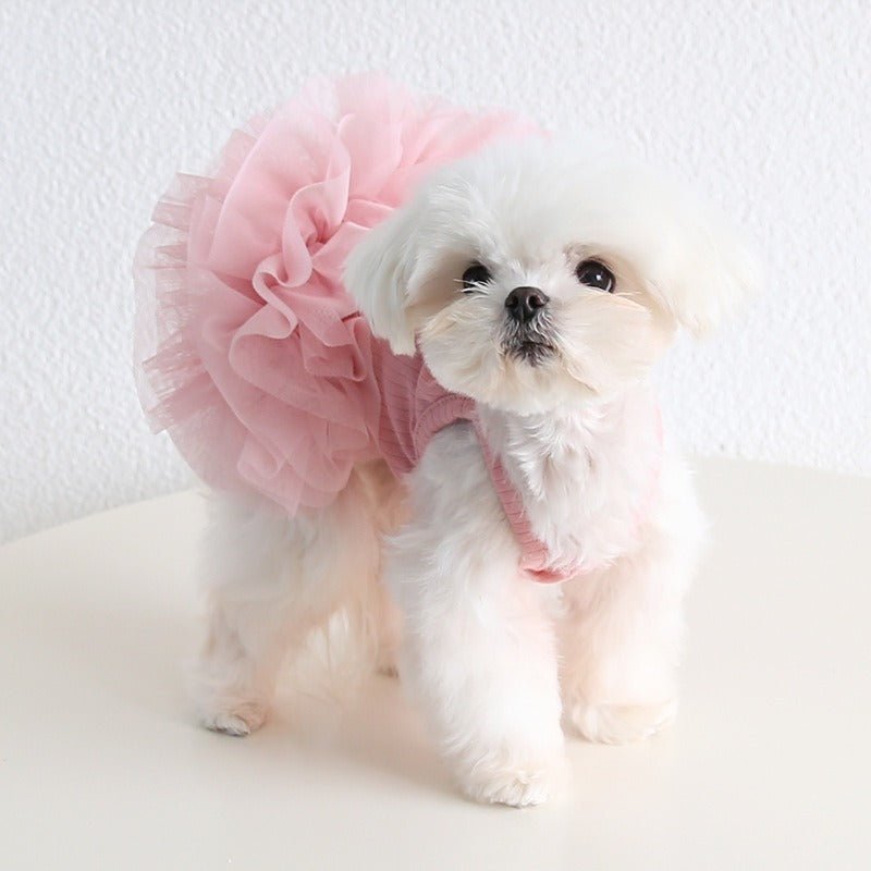 Hot Likes Layered Lace Princess Dog Dress Dog Clothes - PIKAPIKA