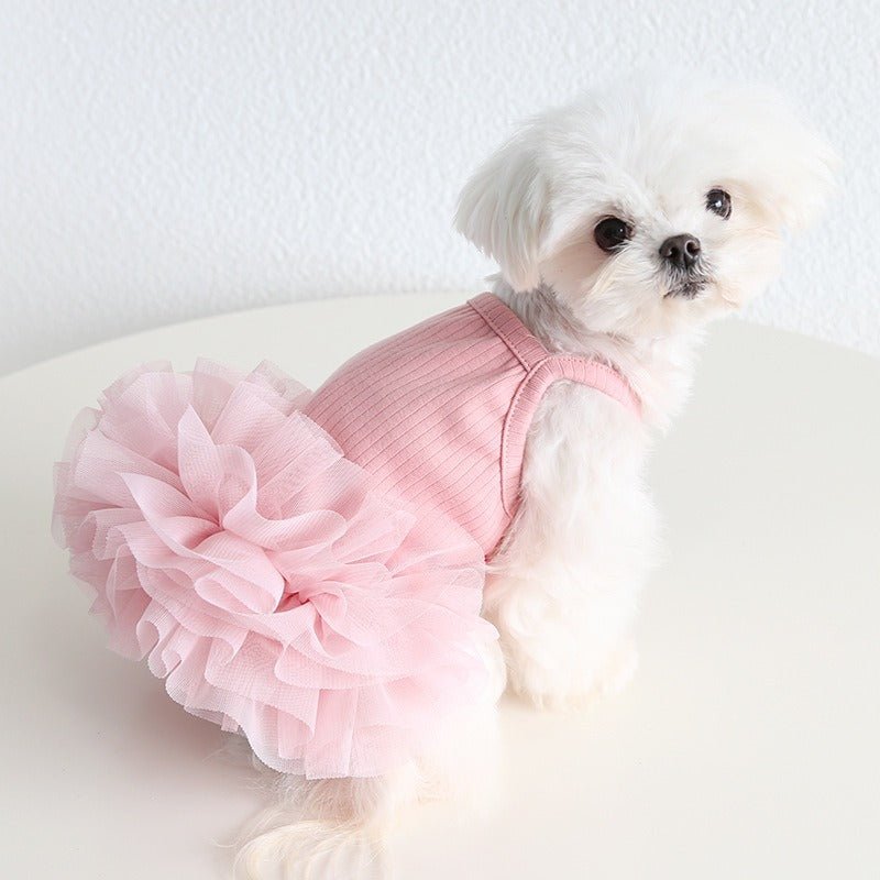 Hot Likes Layered Lace Princess Dog Dress Dog Clothes - PIKAPIKA