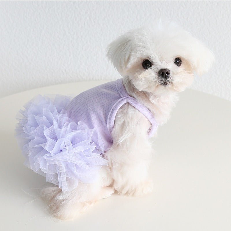 Hot Likes Layered Lace Princess Dog Dress Dog Clothes - PIKAPIKA