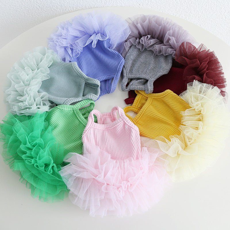 Hot Likes Layered Lace Princess Dog Dress Dog Clothes - PIKAPIKA