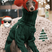 Italian Greyhound Dog Sweater Cable Knit Clothes - PIKAPIKA