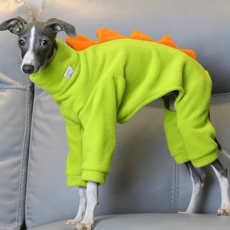 Italian Greyhound Onesies Double Fleece Monster Thick Whippet Dog Clothes - PIKAPIKA