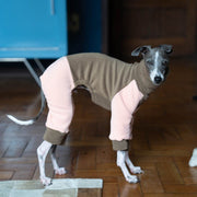 Italian Greyhound Onesies Double Fleece Thick Whippet Dog Clothes Brown - PIKAPIKA