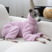 Italian Greyhound Onesies Double Fleece Thick Whippet Dog Clothing Purple - PIKAPIKA