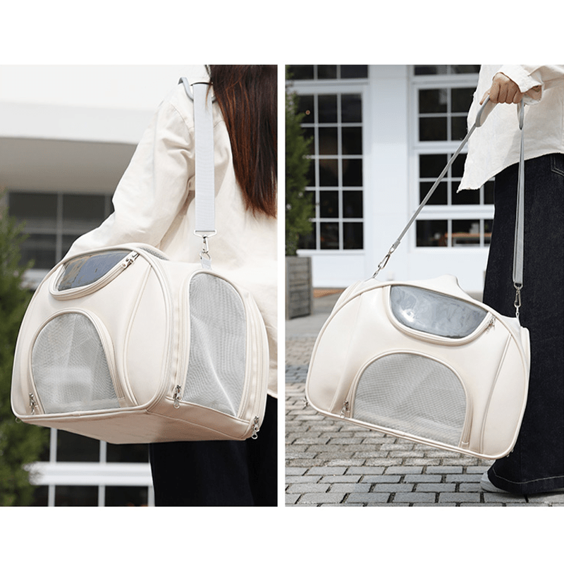 Large Capacity Travel Trolley Backpack Portable Pet Carrier Suitcase - PIKAPIKA