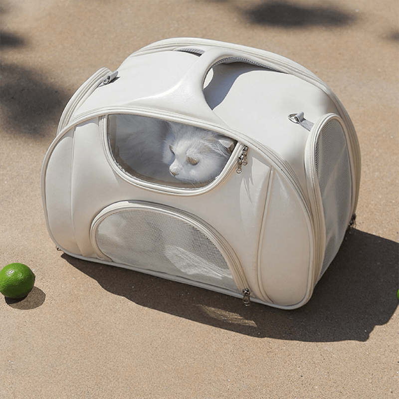 Large Capacity Travel Trolley Backpack Portable Pet Carrier Suitcase - PIKAPIKA