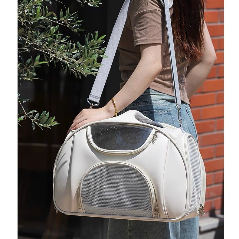 Large Capacity Travel Trolley Backpack Portable Pet Carrier Suitcase - PIKAPIKA