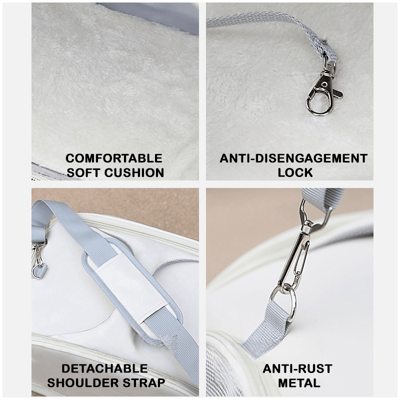 Large Capacity Travel Trolley Backpack Portable Pet Carrier Suitcase - PIKAPIKA